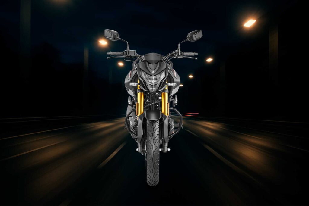 Suspensión de moto y frenado de calidad