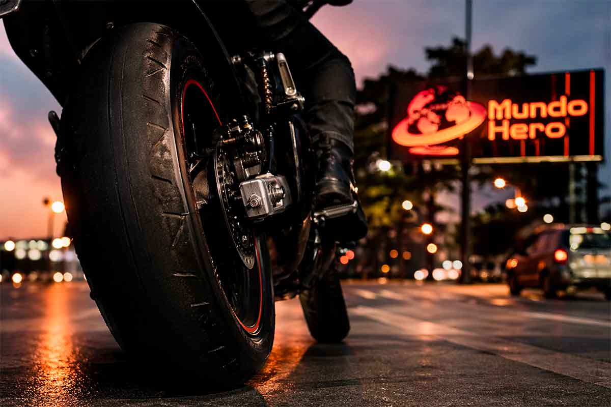 Temperatura de las llantas en moto